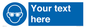 MP3022: Custom Eye Protection Sign