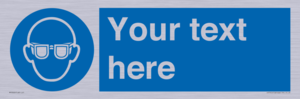 MP3022: Custom Eye Protection Sign