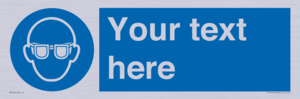 MP3022: Custom Eye Protection Sign