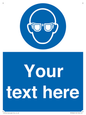 MP3022: Custom Eye Protection Sign
