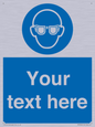 MP3022: Custom Eye Protection Sign
