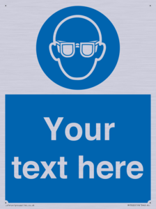 MP3022: Custom Eye Protection Sign