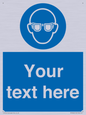 MP3022: Custom Eye Protection Sign