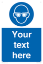 MP3022: Custom Eye Protection Sign