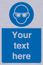 MP3022: Custom Eye Protection Sign