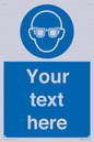 MP3022: Custom Eye Protection Sign