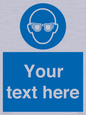 MP3022: Custom Eye Protection Sign