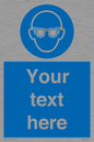 MP3022: Custom Eye Protection Sign