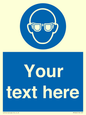 MP3022: Custom Eye Protection Sign