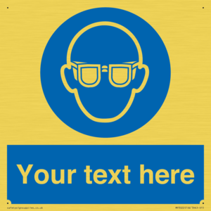 MP3022: Custom Eye Protection Sign