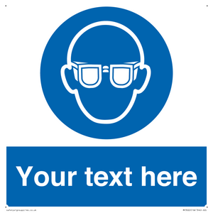 MP3022: Custom Eye Protection Sign