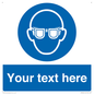 MP3022: Custom Eye Protection Sign