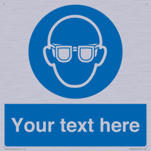 MP3022: Custom Eye Protection Sign