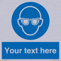 MP3022: Custom Eye Protection Sign