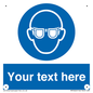 MP3022: Custom Eye Protection Sign