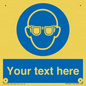MP3022: Custom Eye Protection Sign