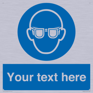 MP3022: Custom Eye Protection Sign