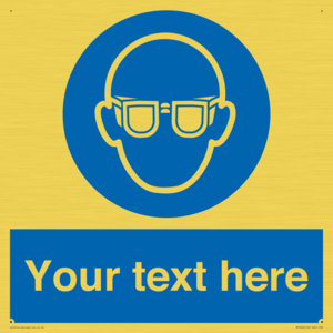 MP3022: Custom Eye Protection Sign