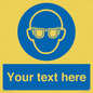 MP3022: Custom Eye Protection Sign