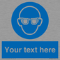 MP3022: Custom Eye Protection Sign