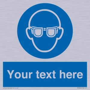 MP3022: Custom Eye Protection Sign