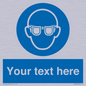 MP3022: Custom Eye Protection Sign