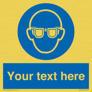 MP3022: Custom Eye Protection Sign