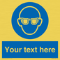 MP3022: Custom Eye Protection Sign