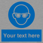 MP3022: Custom Eye Protection Sign