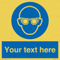 MP3022: Custom Eye Protection Sign