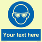 MP3022: Custom Eye Protection Sign