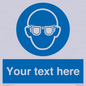 MP3022: Custom Eye Protection Sign