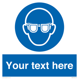 MP3022: Custom Eye Protection Sign