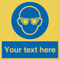 MP3022: Custom Eye Protection Sign