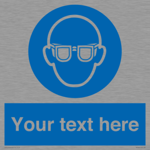 MP3022: Custom Eye Protection Sign