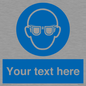 MP3022: Custom Eye Protection Sign