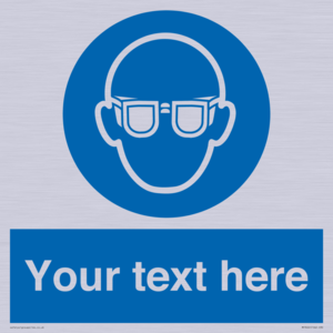 MP3022: Custom Eye Protection Sign