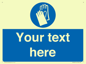 MP3023: Custom Glove Sign