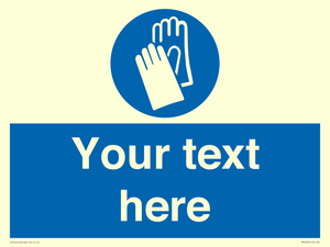 MP3023: Custom Glove Sign