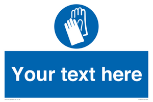 MP3023: Custom Glove Sign