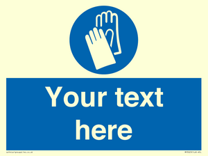 MP3023: Custom Glove Sign