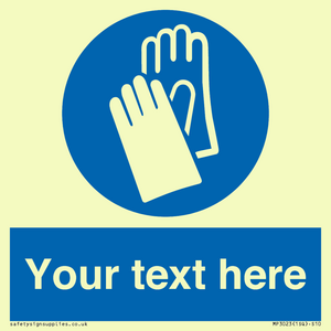 MP3023: Custom Glove Sign