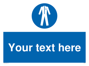 MP3024: Custom Protective Clothing Sign