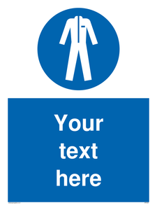 MP3024: Custom Protective Clothing Sign