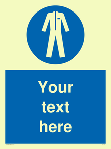MP3024: Custom Protective Clothing Sign
