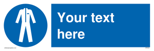 MP3024: Custom Protective Clothing Sign