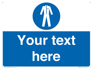 MP3024: Custom Protective Clothing Sign