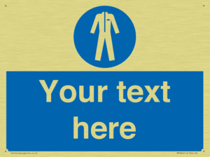 MP3024: Custom Protective Clothing Sign