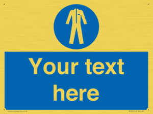 MP3024: Custom Protective Clothing Sign