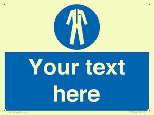 MP3024: Custom Protective Clothing Sign